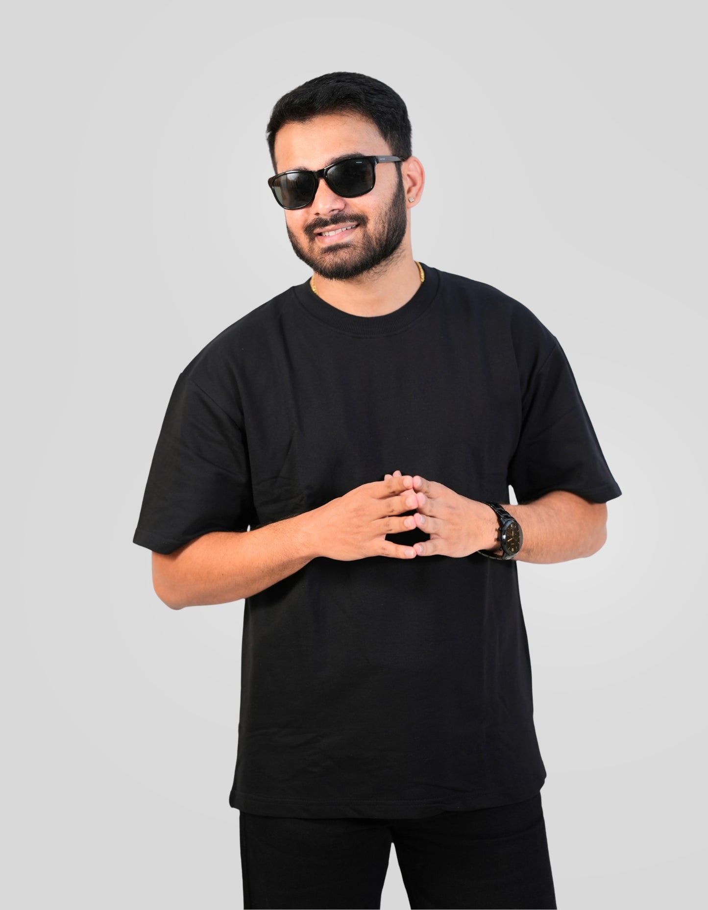 Midnight Aura Oversized T-Shirt | 100 % Cotton | VIBON Originals