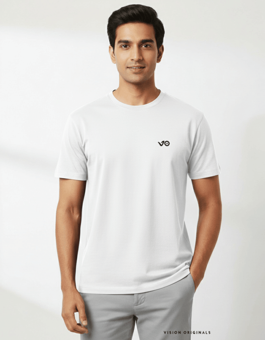 Believe Graphic Print T-Shirt for Men | White Cotton Motivation Tee