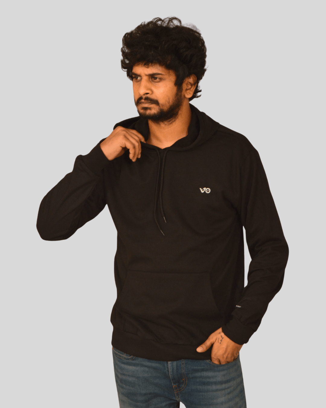 Abstract graphic printed hoodie - VIBON Originals