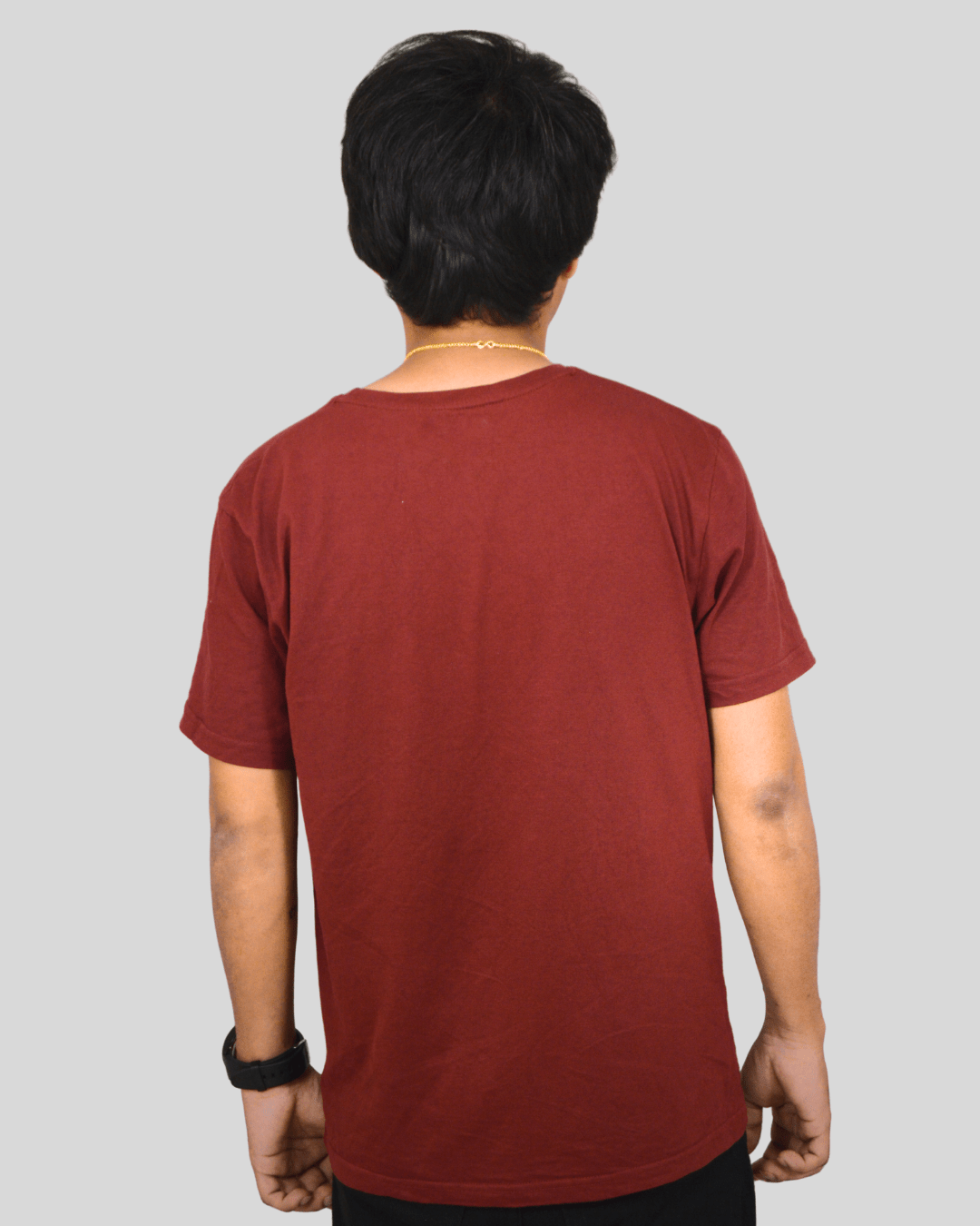 Burgundy Classic T-Shirt | 100% Cotton Minimal Streetwear Tee - VIBON Originals
