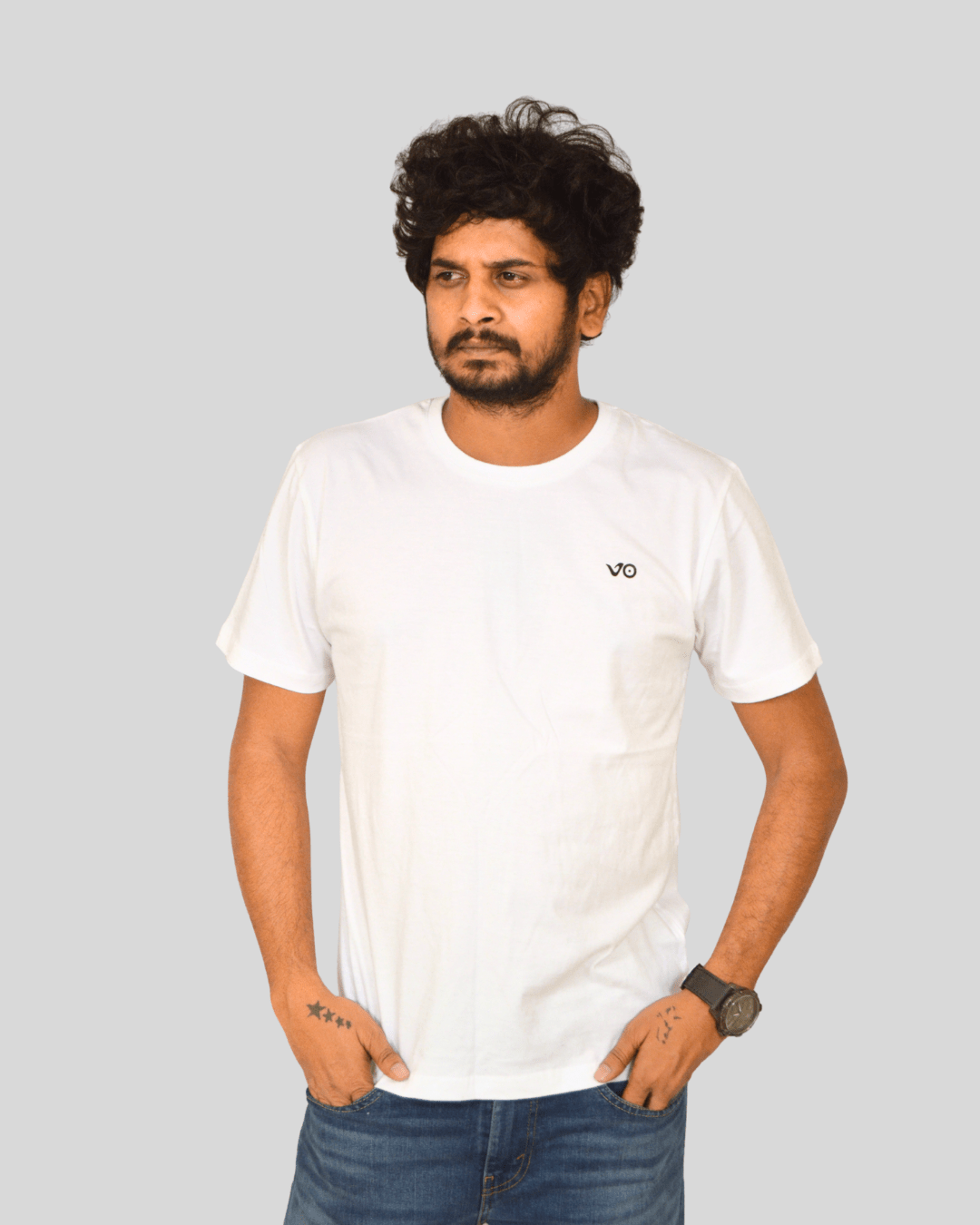 Classic White T-Shirt | 100% Cotton Minimal Streetwear Tee - VIBON Originals