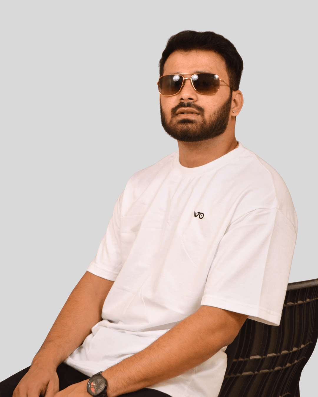 White Oversized T-Shirt | 100% Cotton Minimal Streetwear Tee - VIBON Originals