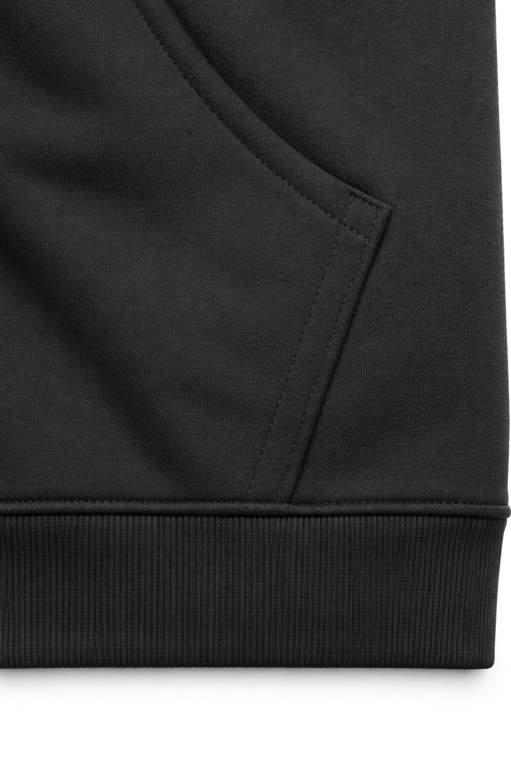 Black Zipper Hoodie – 100% Cotton