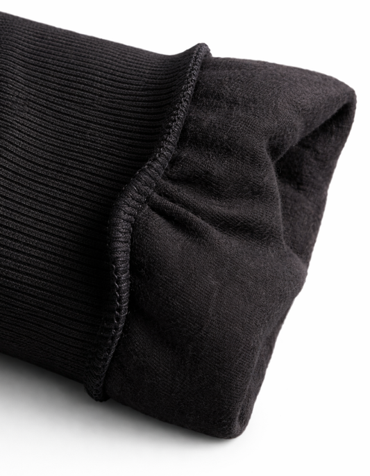 Men’s Black Cotton Sweatshirt – Soft Handfeel, Breathable & Long-Lasting