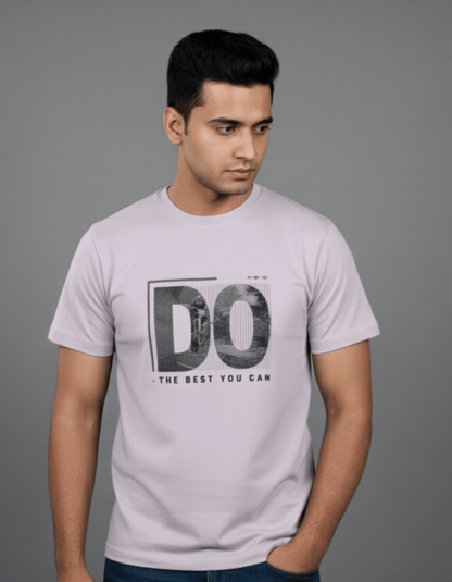 DO – The Best You Can Motivational T-Shirt for Men | 100% Cotton Casual Wear