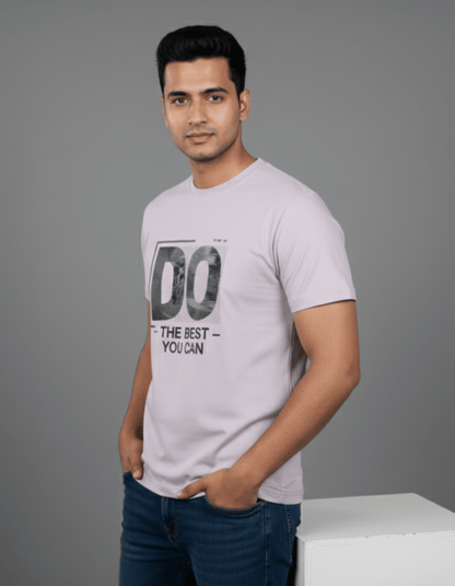 DO – The Best You Can Motivational T-Shirt for Men | 100% Cotton Casual Wear