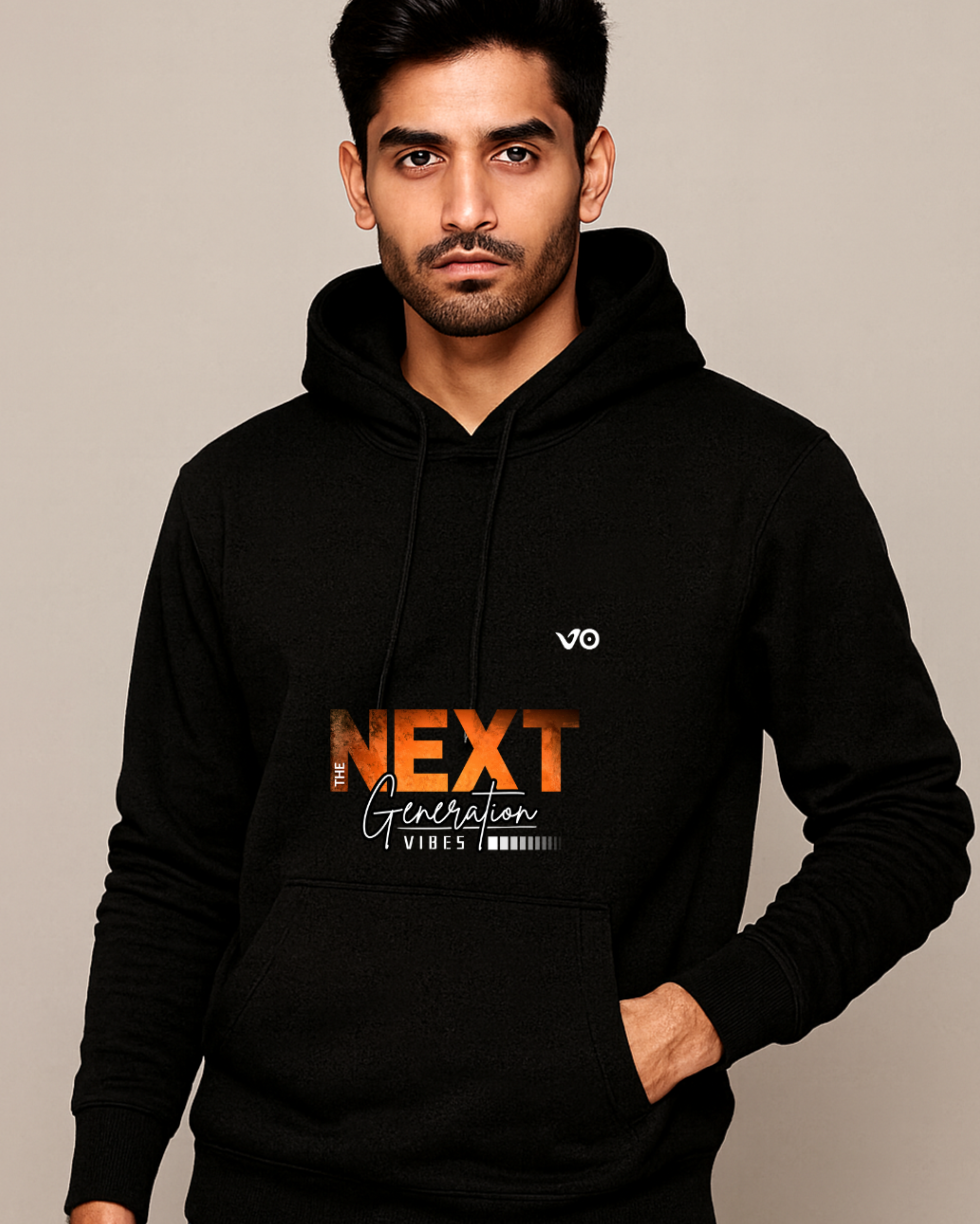 NEXT GEN 280 GSM Premium Hoodie – Black | VIBON Originals