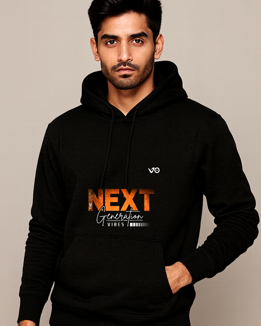 NEXT GEN 280 GSM Premium Hoodie – Black | VIBON Originals