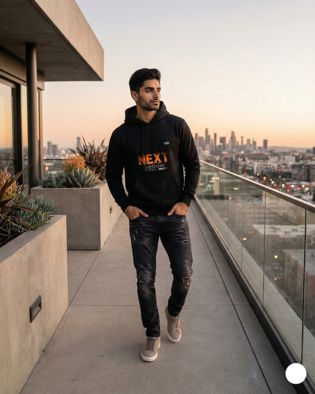 NEXT GEN 280 GSM Premium Hoodie – Black | VIBON Originals