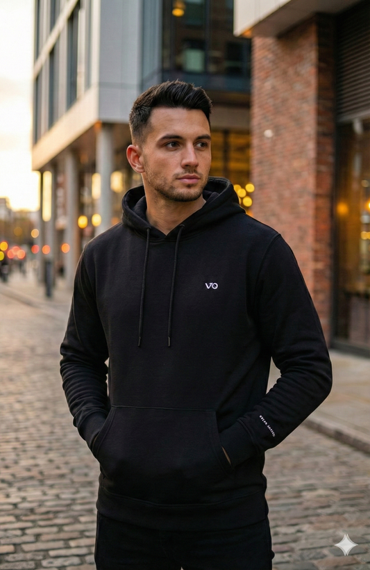 Never Stop Trying Hoodie – 280 GSM Premium Cotton | Black