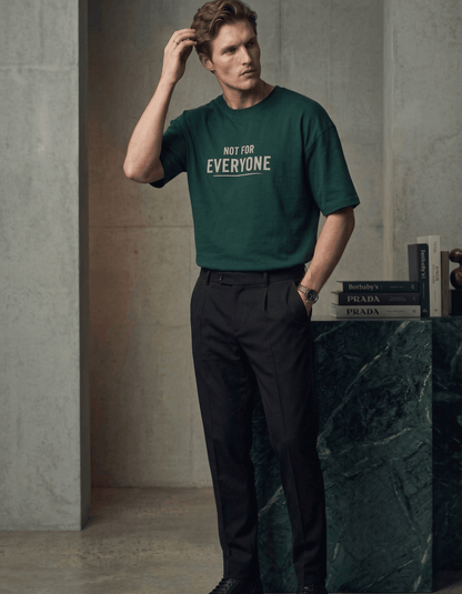 Bottle Green Oversized T-Shirt - VIBON Originals