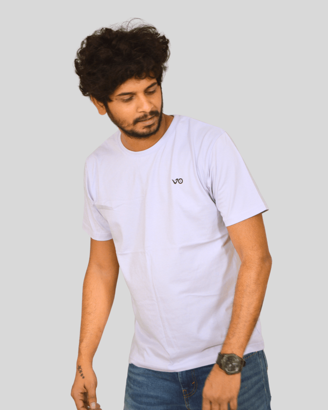 Lavender Classic T-Shirt | 100% Cotton Minimal Streetwear Tee - VIBON Originals