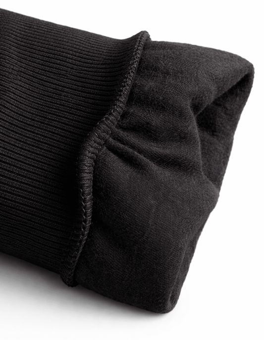 Men’s Black Cotton Sweatshirt – Soft Handfeel, Breathable & Long - Lasting - VIBON Originals