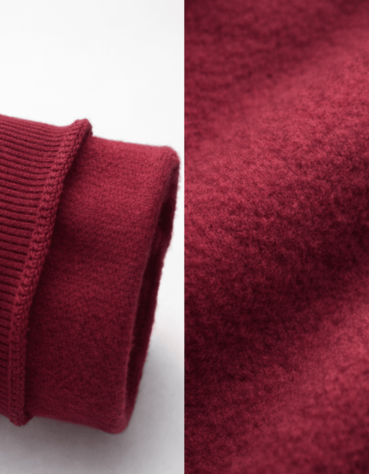 Men’s Maroon Cotton Sweatshirt – Premium Soft Feel & Durable Fabric - VIBON Originals