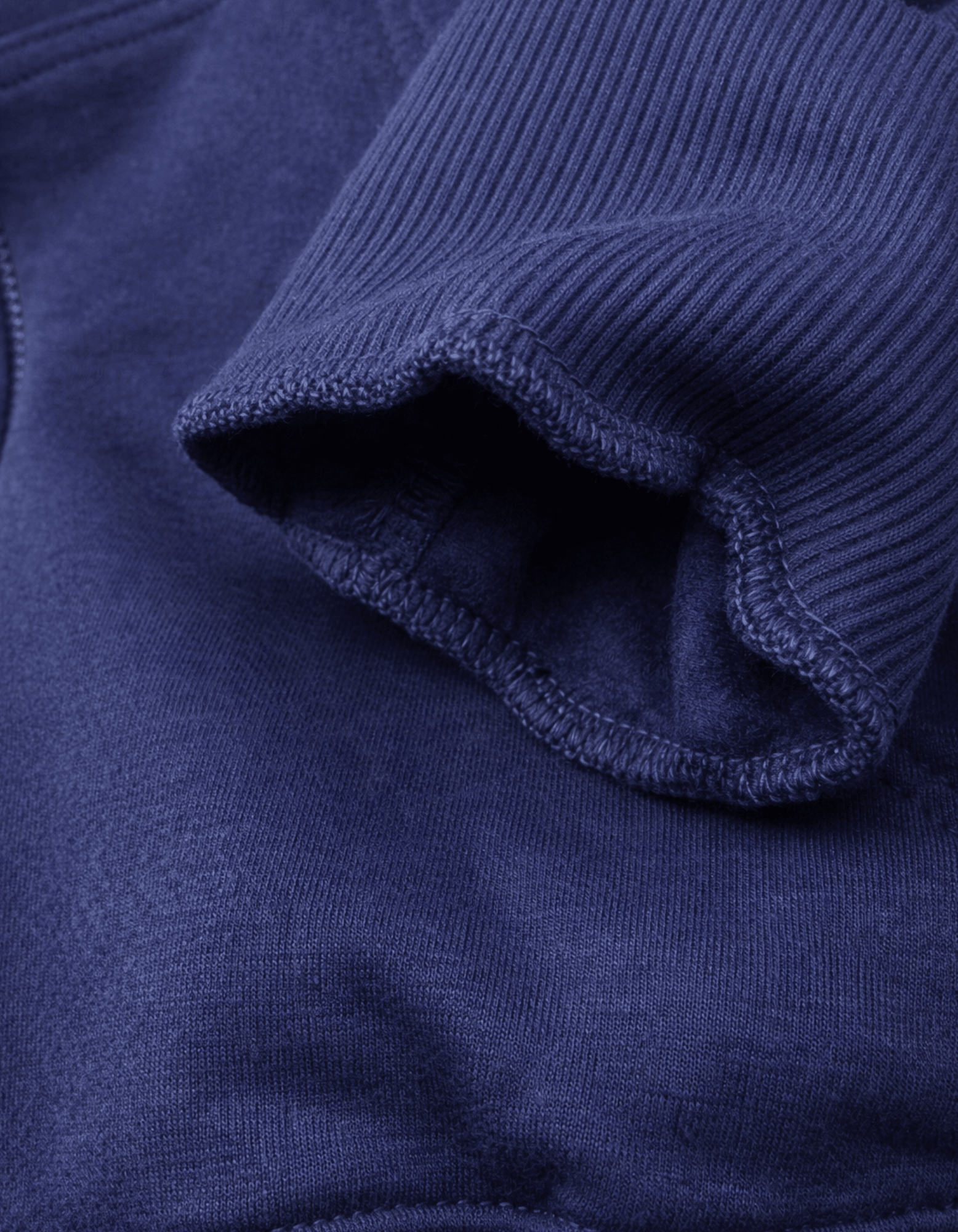 Navy Blue Zipper Hoodie – 100% Cotton - VIBON Originals