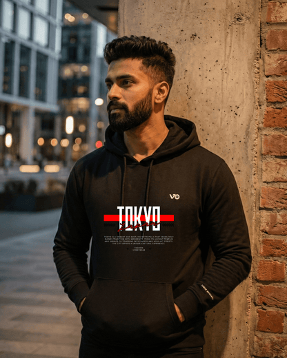 Tokyo Edition Hoodie (100% Cotton | 280 GSM | Streetwear Limited Drop) - VIBON Originals