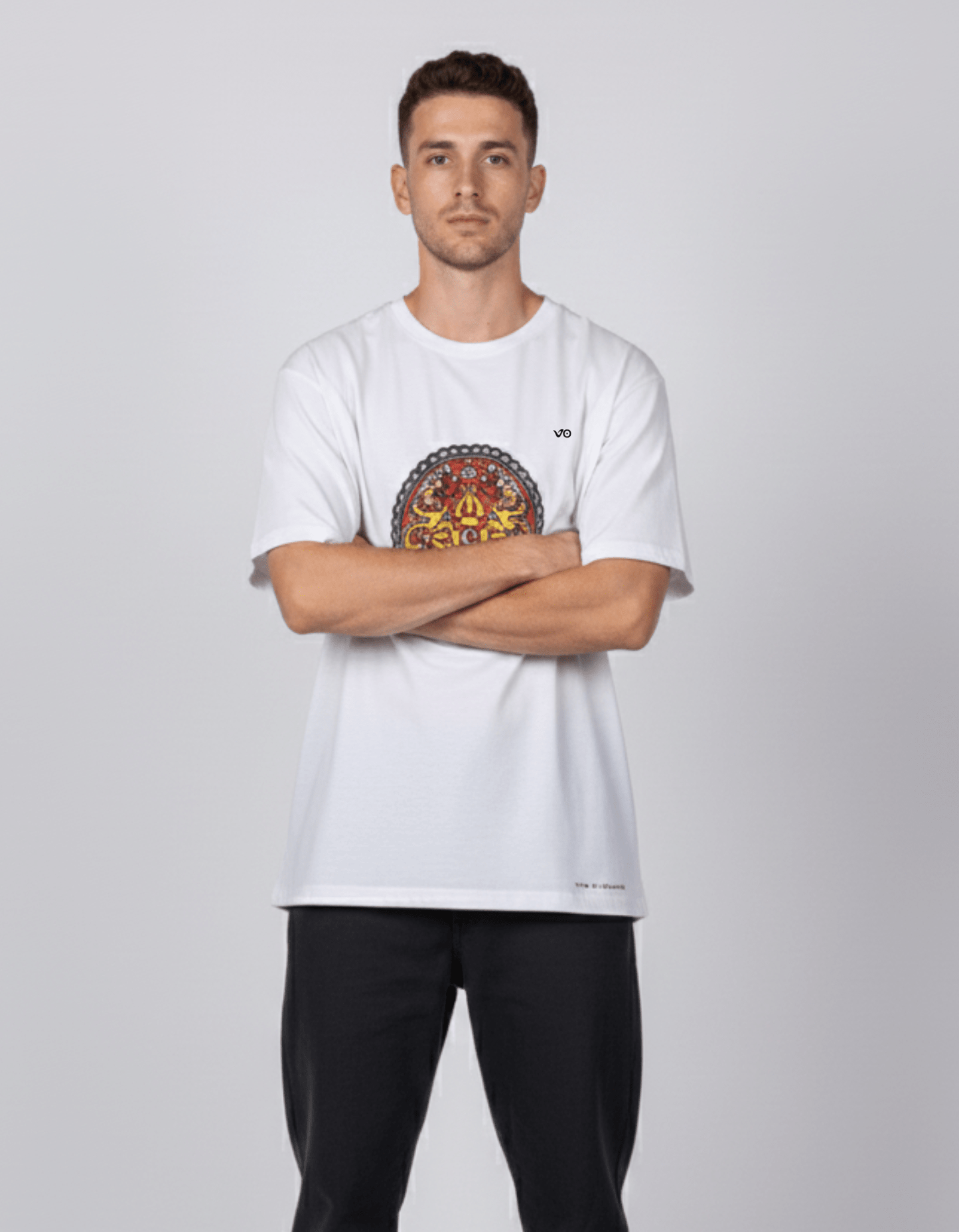 White Oversized Cotton T-Shirt - VIBON Originals
